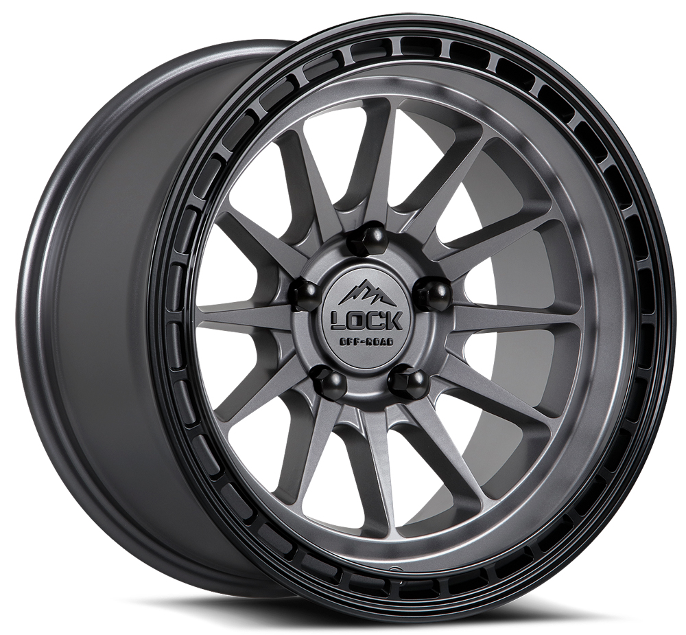 Lock Baja RWD Matte Gray/Black Ring